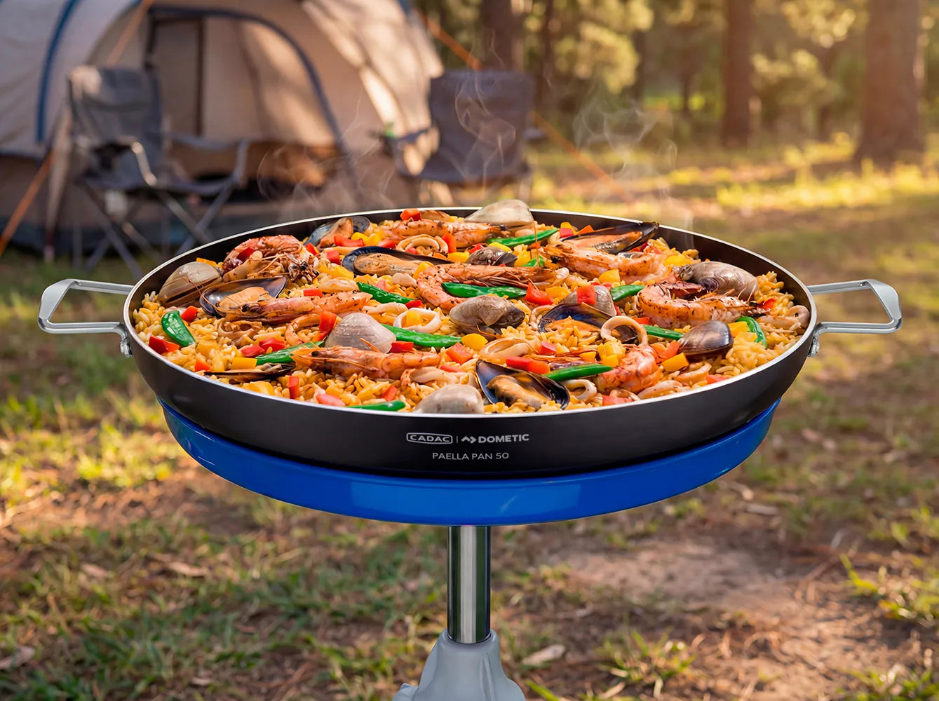 CADAC Paella Braai | Barbecue à gaz portable avec poêle à paella