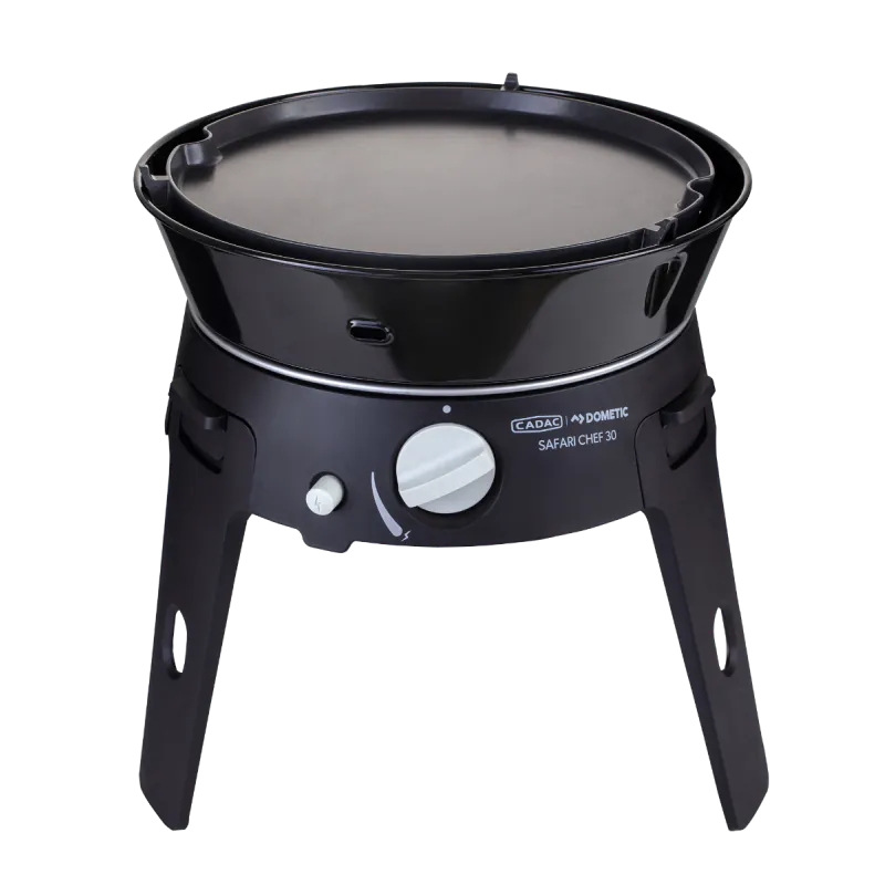 CADAC Safari Chef 30 | Barbecue à gaz compact 4-en-1