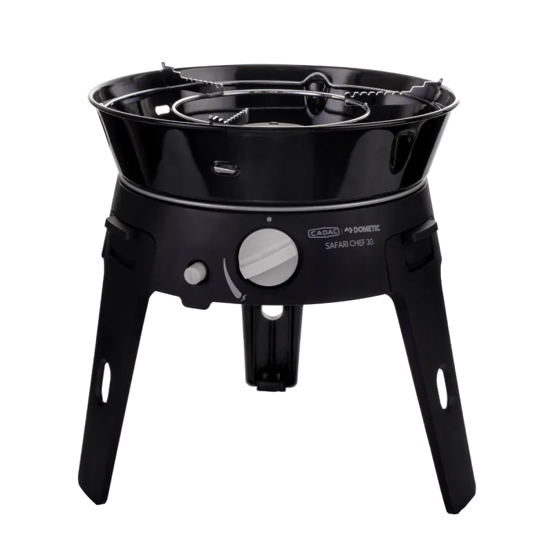 CADAC Safari Chef 30 | Barbecue à gaz compact 4-en-1